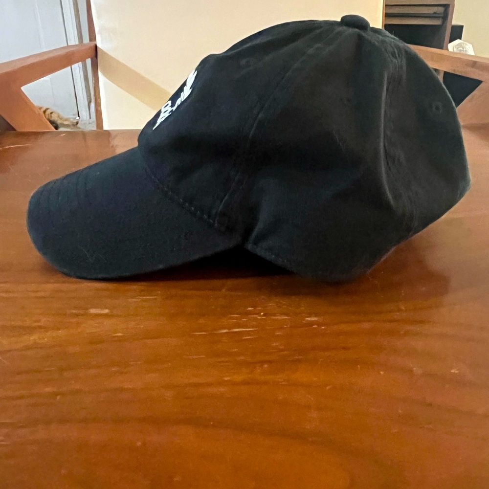 ADIDAS Originals 90288 Strapback Relaxed Adjustable Cap Black Hat Three Stripes - Picture 5 of 11